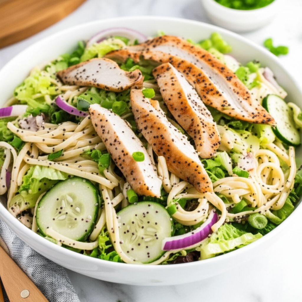 Chicken Poppy Seed Pasta Salad