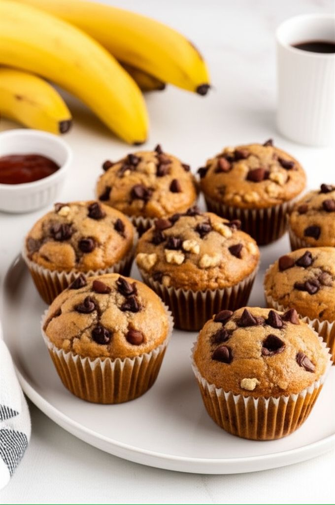 Chocolate Chip Banana Nut Muffins