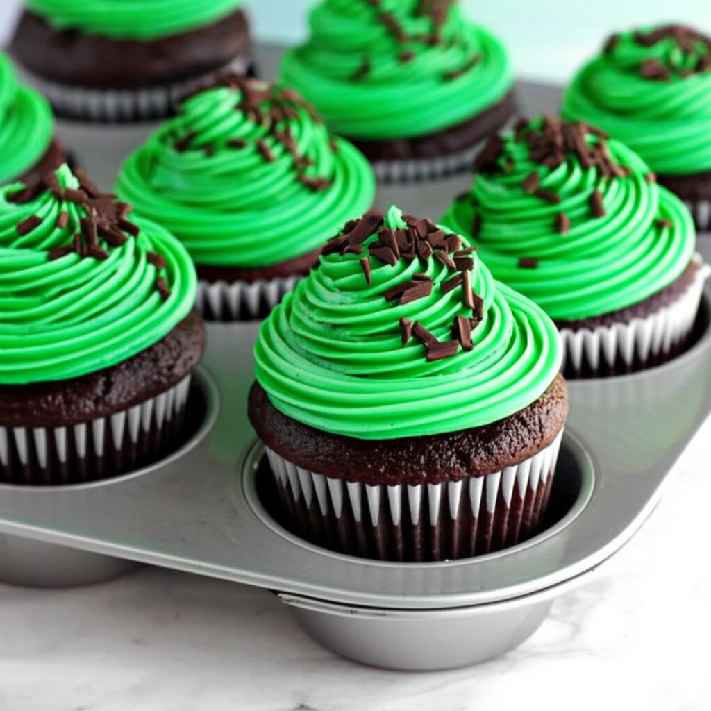 Chocolate Cupcakes with Bailey's Creme Frosting