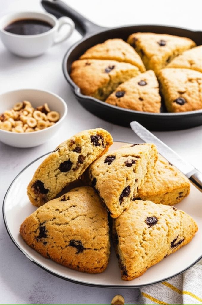Chocolate-Hazelnut Marble Cake Scones