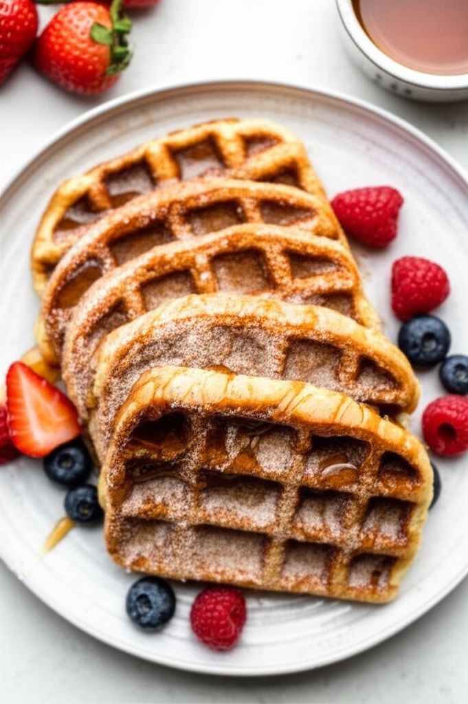 Cinnamon and Sugar French Waffle Toast