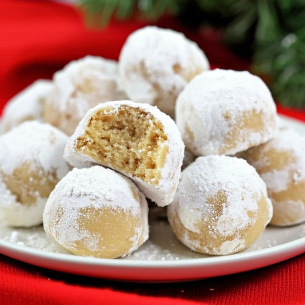 Cream Cheese Snowball Cookies