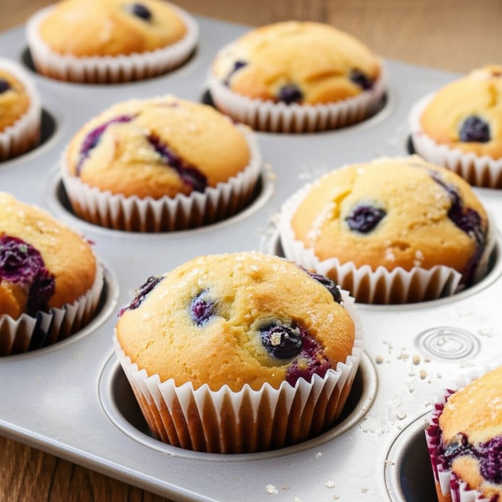Delicious Gluten-Free Blueberry Corn Muffins