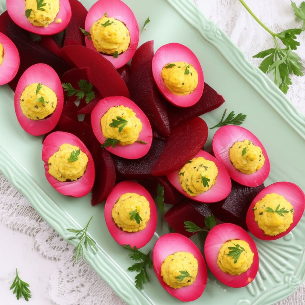 Deviled Pickled Eggs