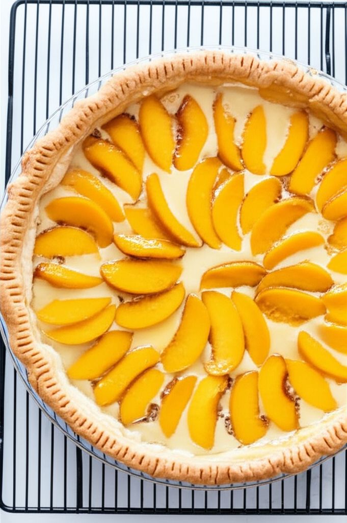 Easy French Peach Pie