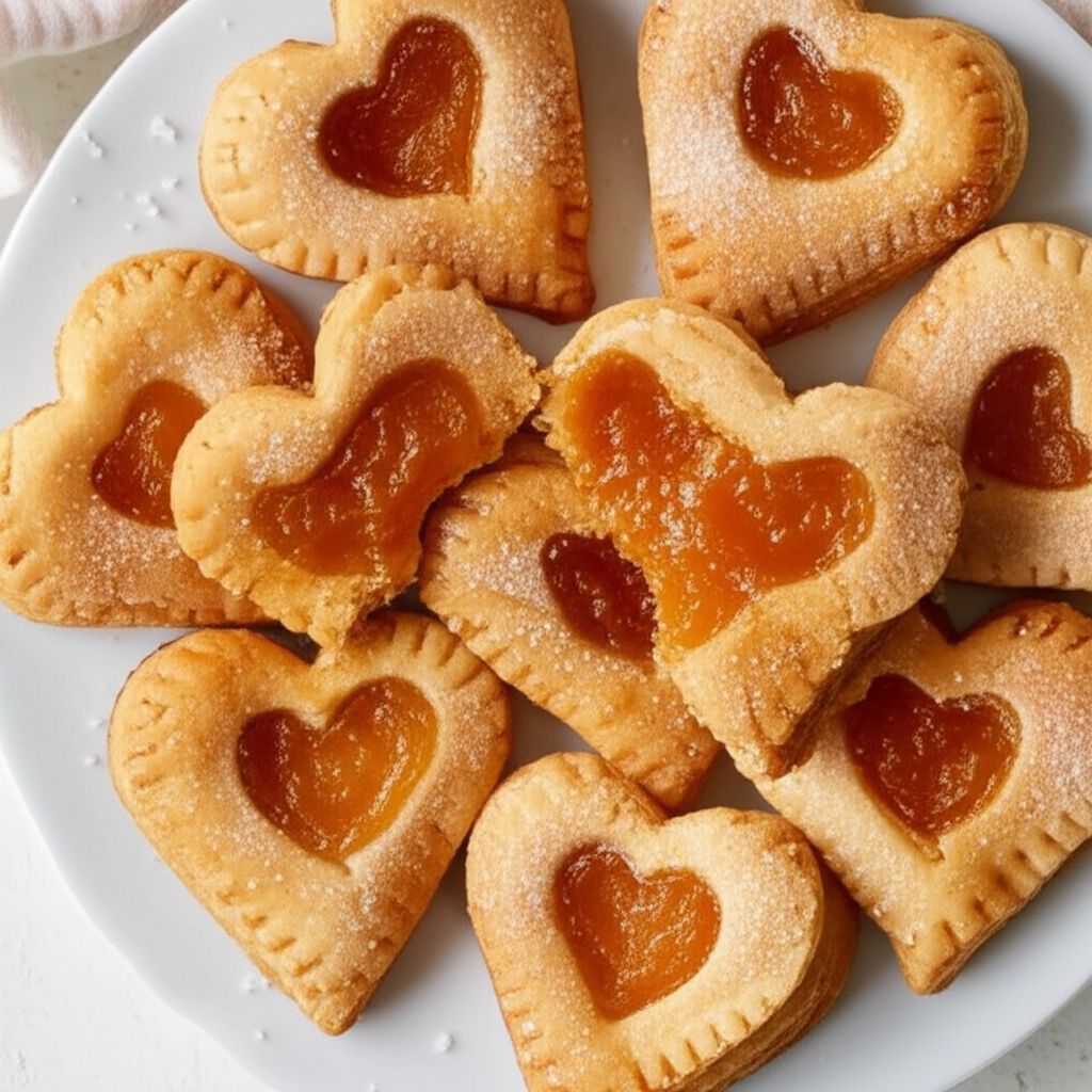 Easy Fruit-Filled Pastry Heart Cookies