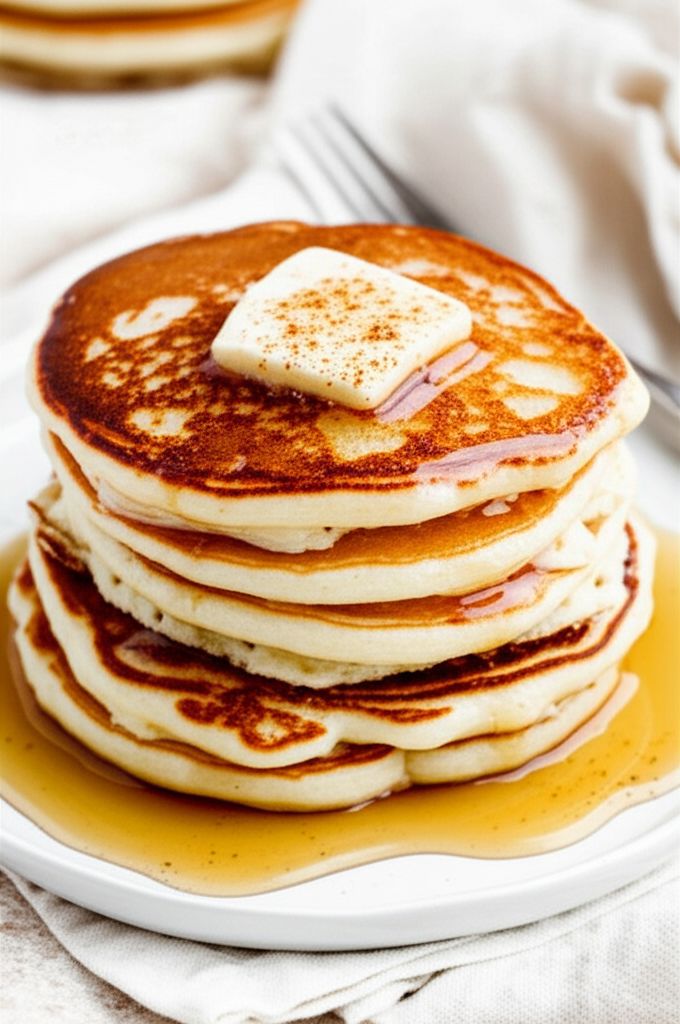 Eggcellent Eggnog Pancakes
