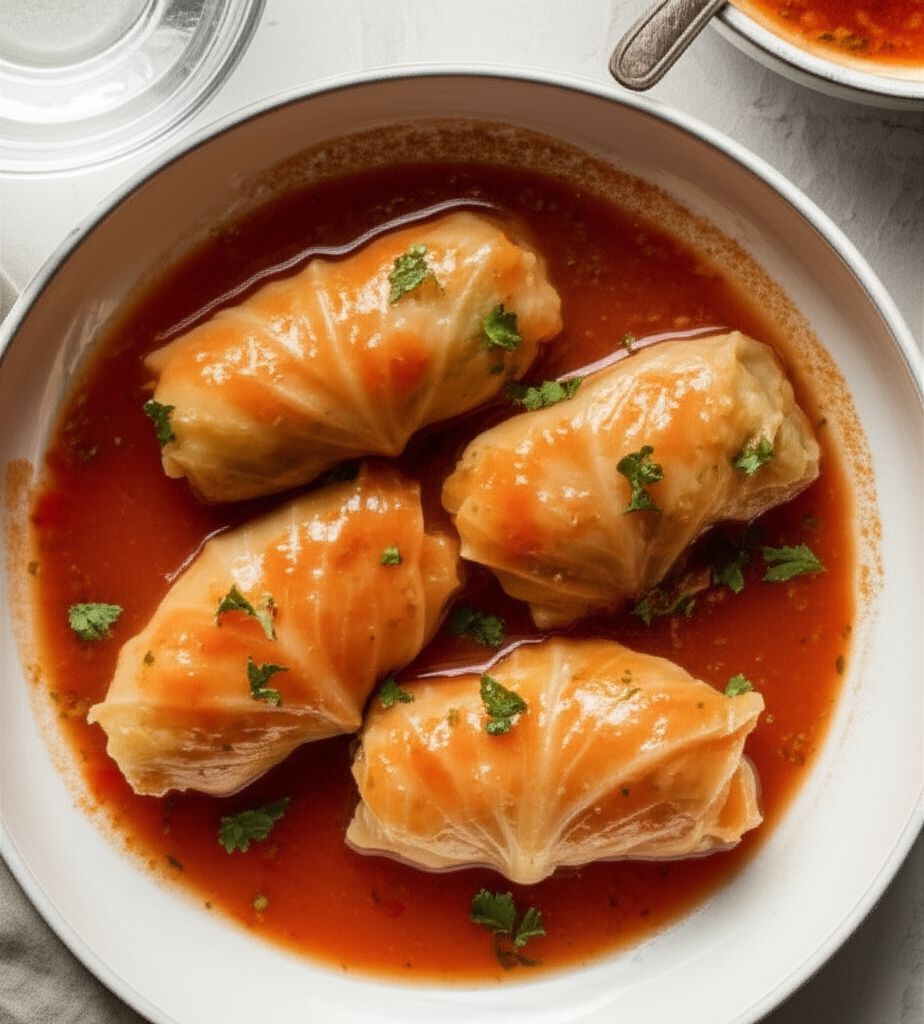 Grandma's Hungarian Stuffed Cabbage, Slow Cooker Variation