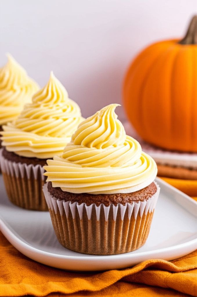 Harvest Pumpkin Cupcakes