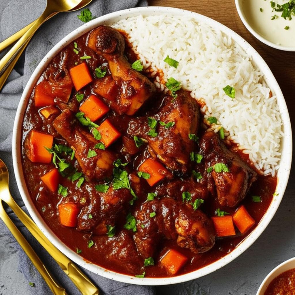 Khoresht Fesenjaan (Chicken with Pomegranate Sauce)