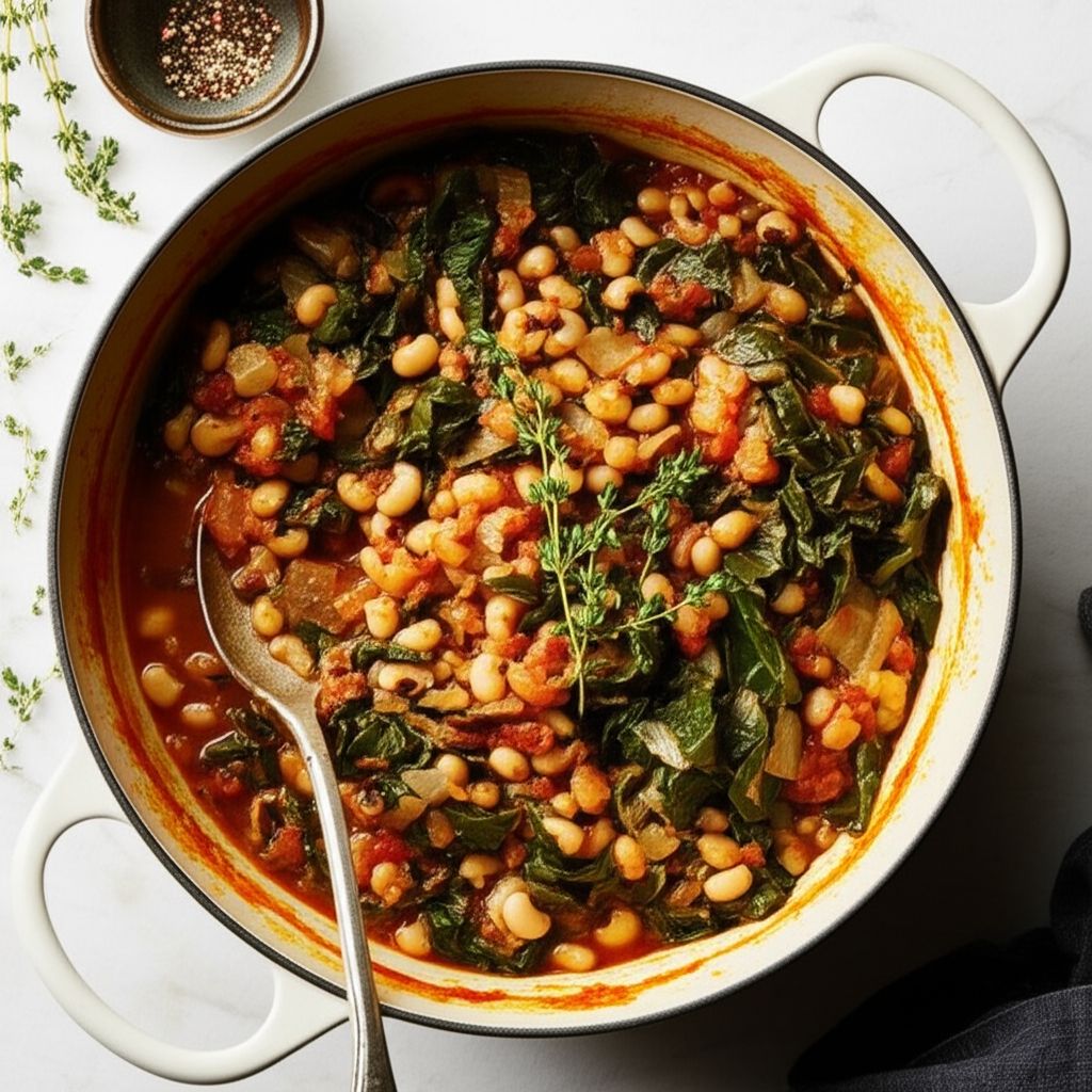 Kickin' Vegetarian Collard Greens