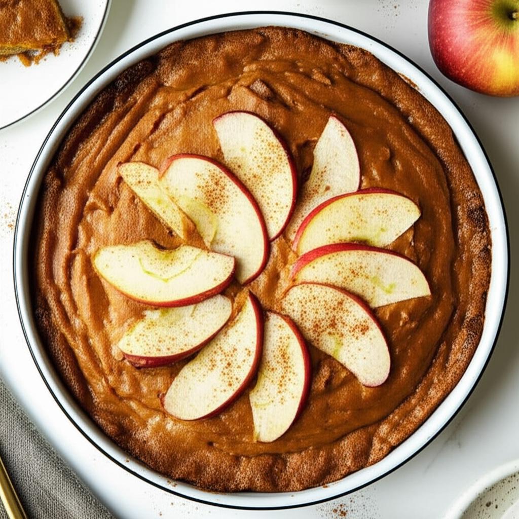 Pumpkin Cake with Apple Top