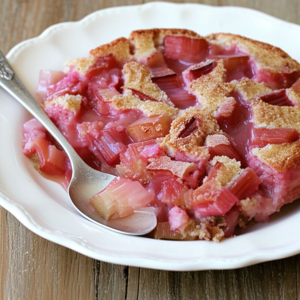 Rhubarb Buttermilk Pudding
