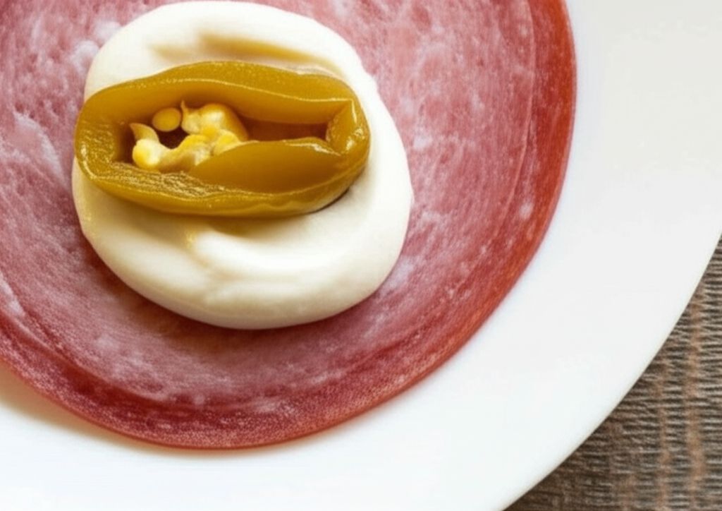 Salami, Cream Cheese, and Pepperoncini Roll-Ups