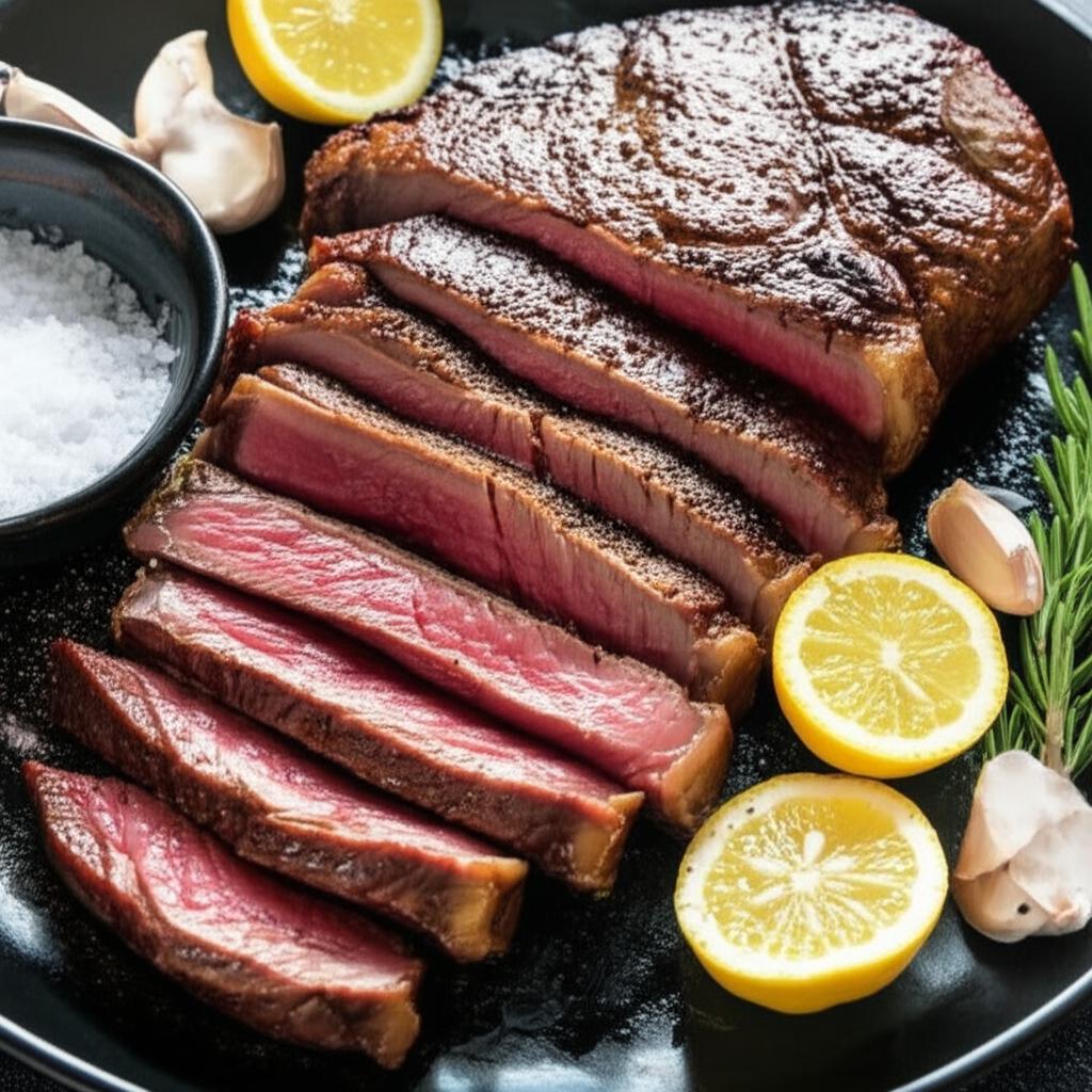 Salt and Pepper Ribeye Steak