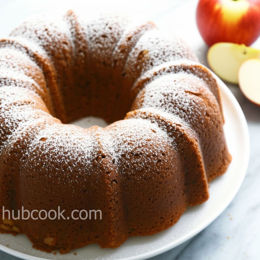 Shredded Apple Spelt Cake