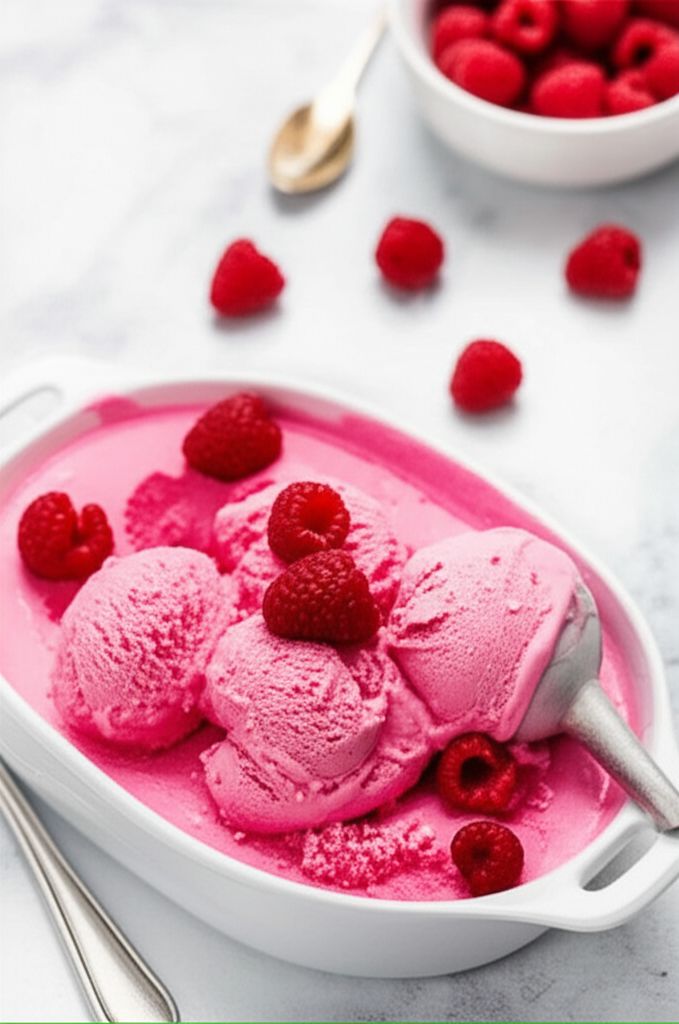 Smooth Raspberry Ice Cream