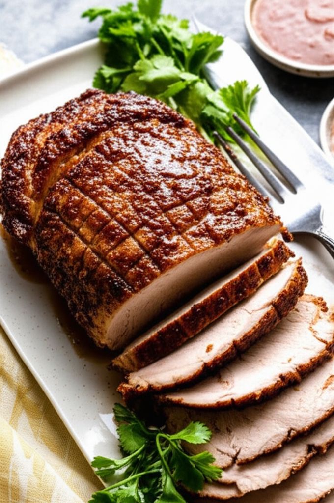 Spicy Honey Mustard Pork Roast