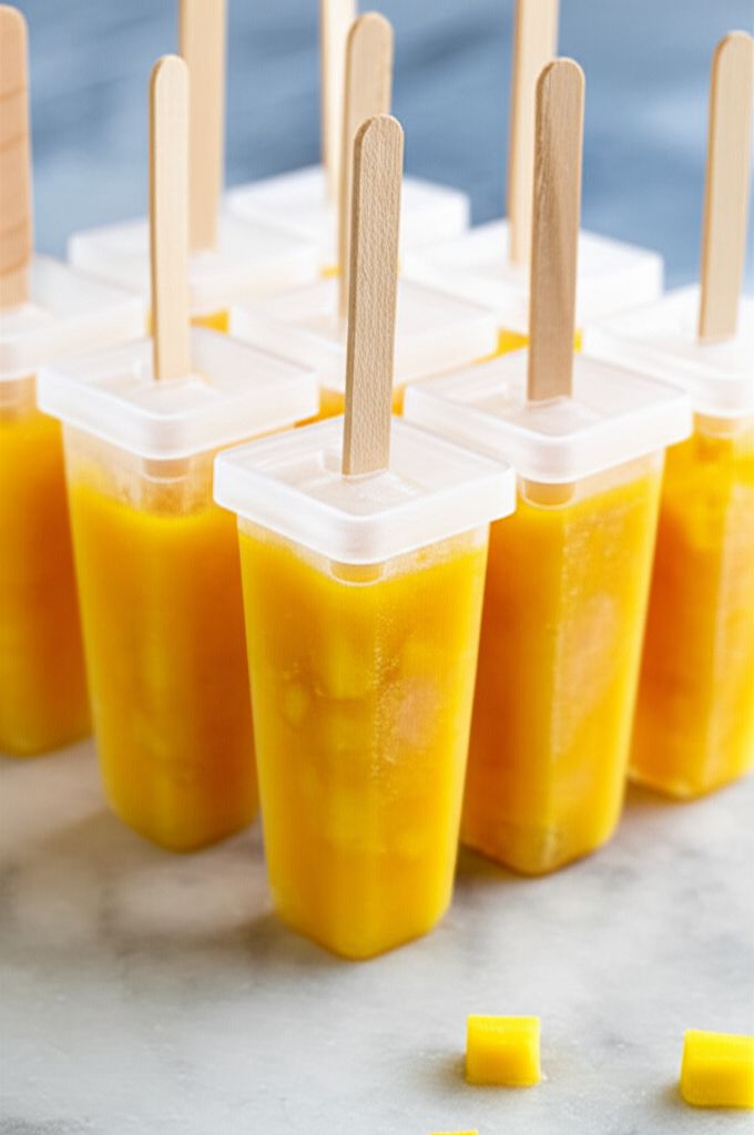 Spicy Mango-Basil Paletas