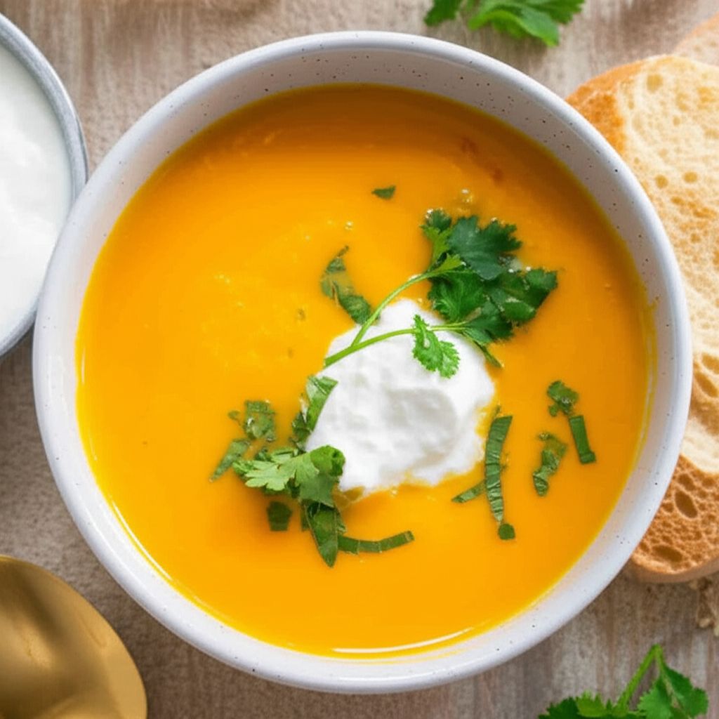 Summer Soup of Butternut and Corn