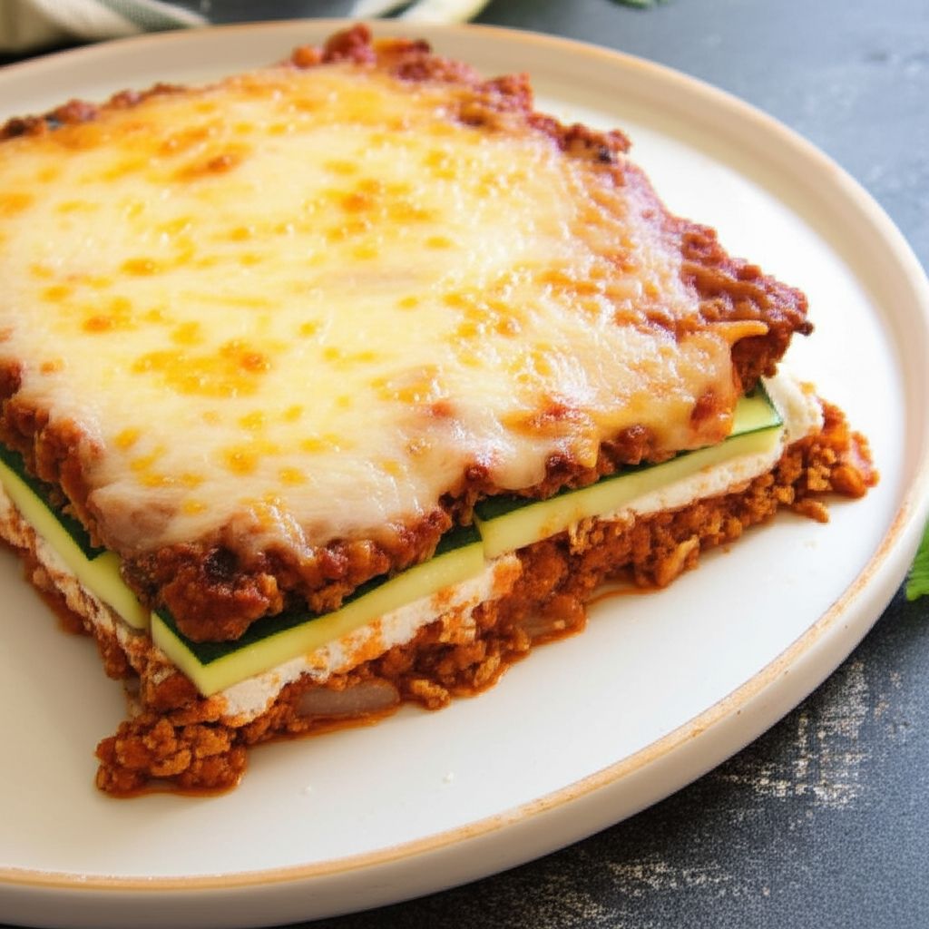 Turkey Lasagna with Butternut Squash, Zucchini, and Spinach