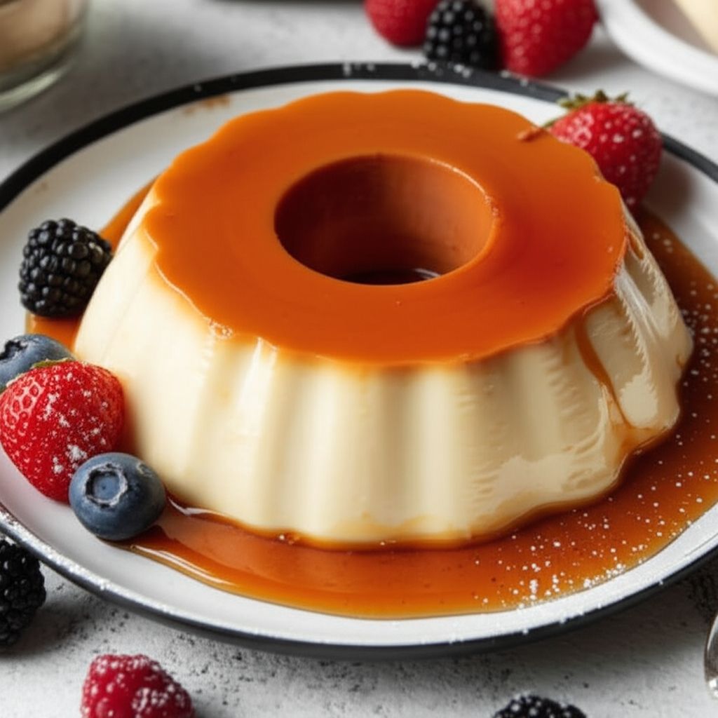 White Chocolate Flan