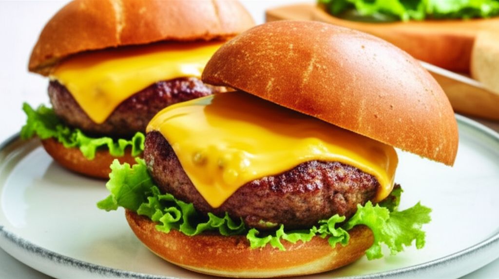 Air Fryer Cheeseburgers