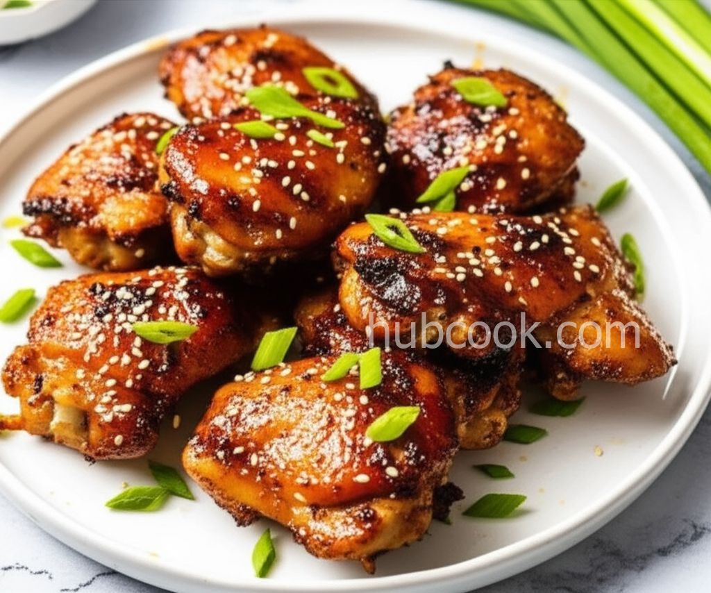 Air Fryer Sesame Chicken Thighs