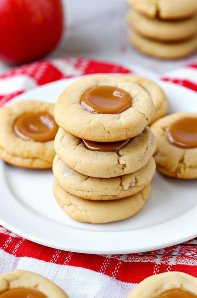 Apple Spice Caramel Cookies