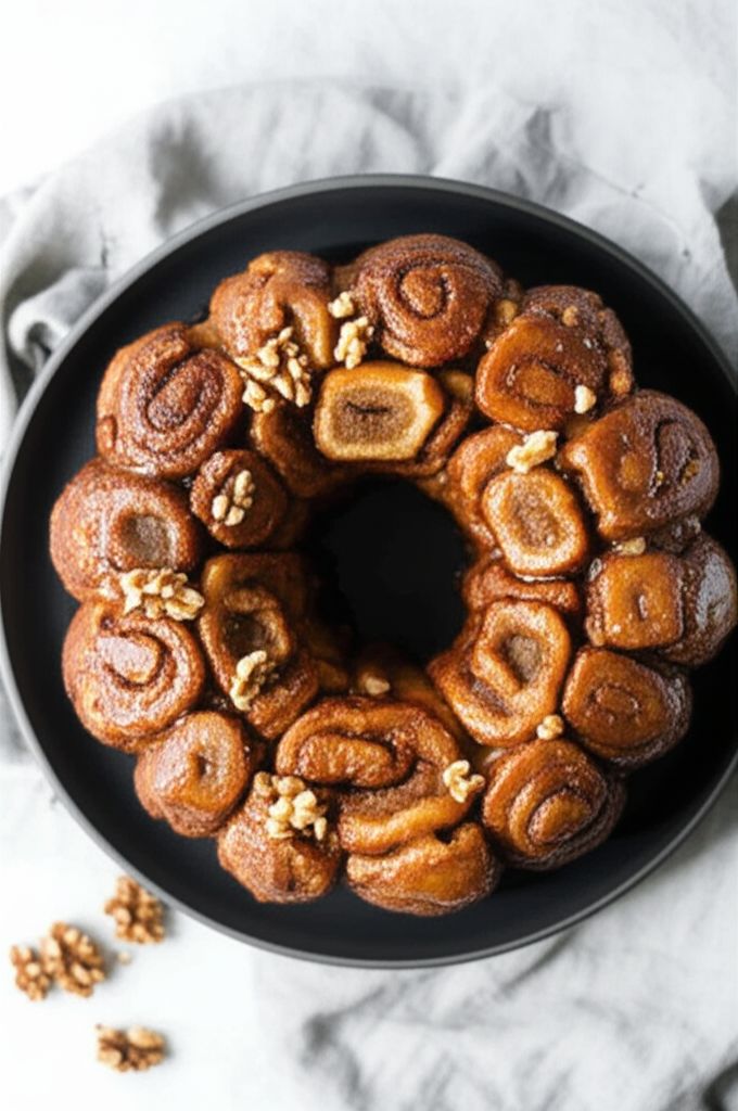 Apple-Walnut Cinnamon Roll Monkey Bread