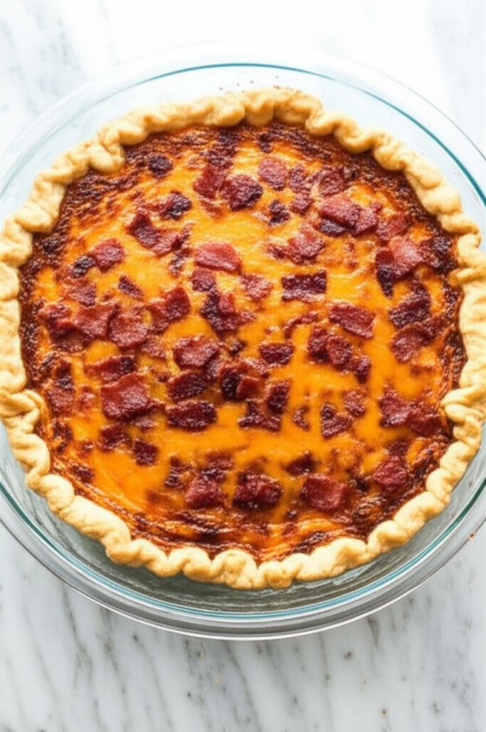 Bacon, Cheese, and Caramelized Onion Quiche
