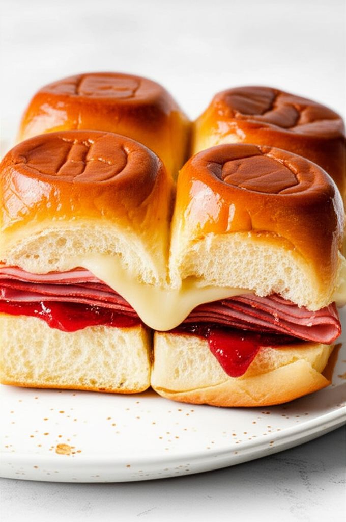 Baked Hawaiian Roll Sandwiches