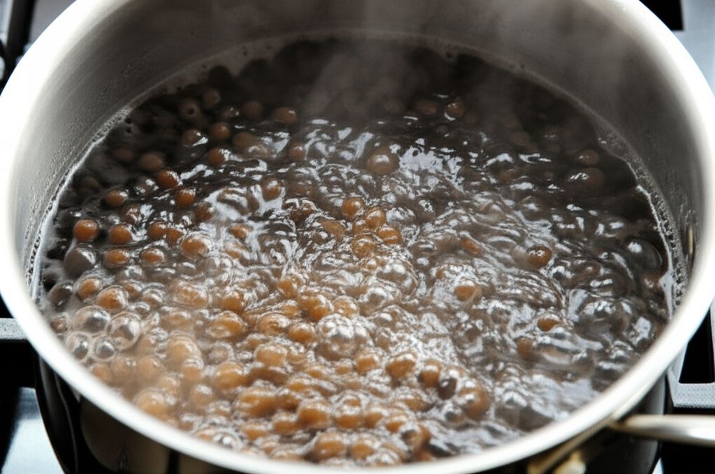 Boba (Coconut Milk Black Tea with Tapioca Pearls)
