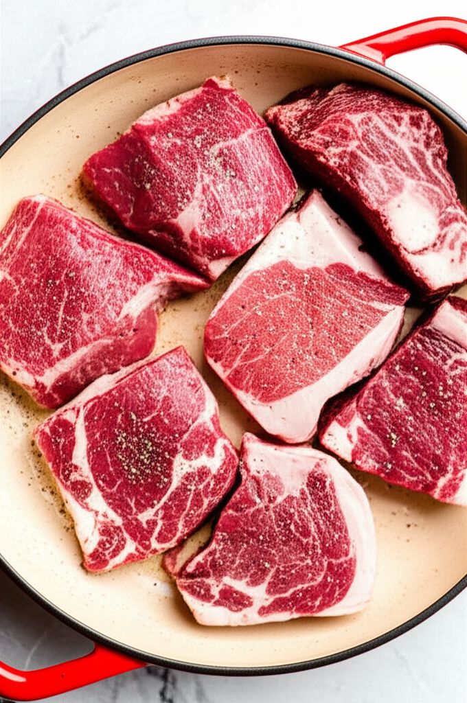Braised Beef with Shallots and Mushrooms