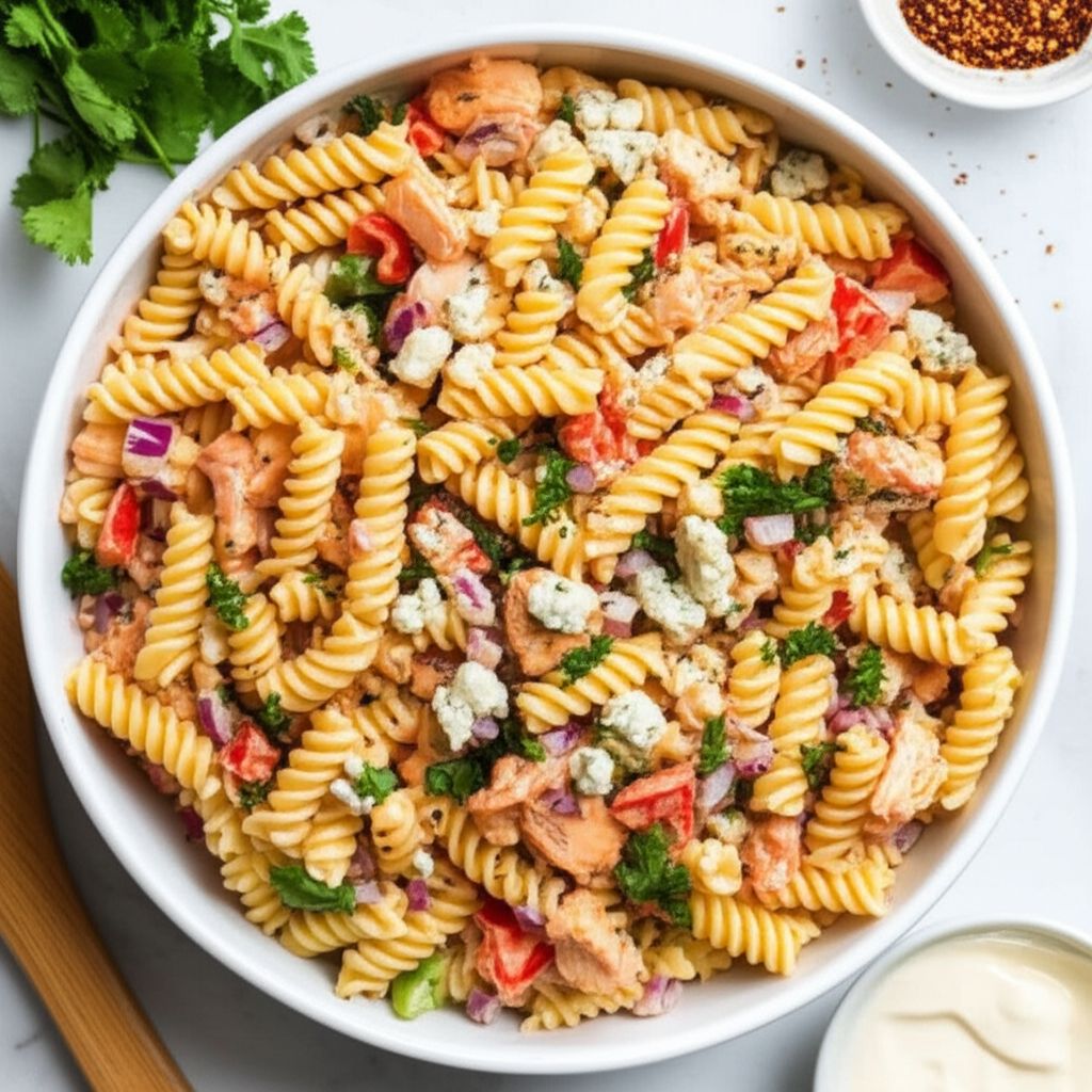 Buffalo Chicken Pasta Salad