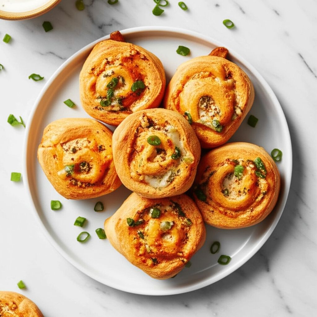 Buffalo Chicken Pizza Rolls
