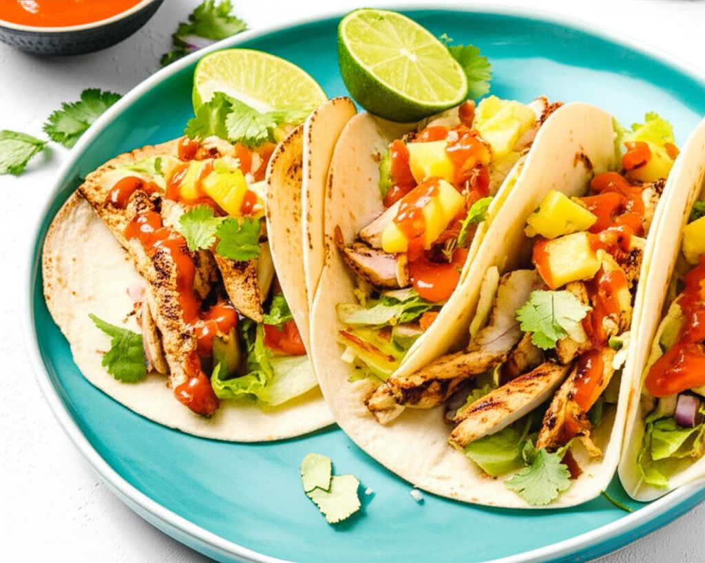 Chicken Tacos with Pineapple Salsa