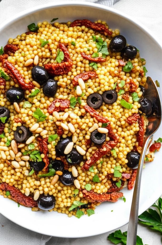 Couscous with Olives and Sun-Dried Tomato