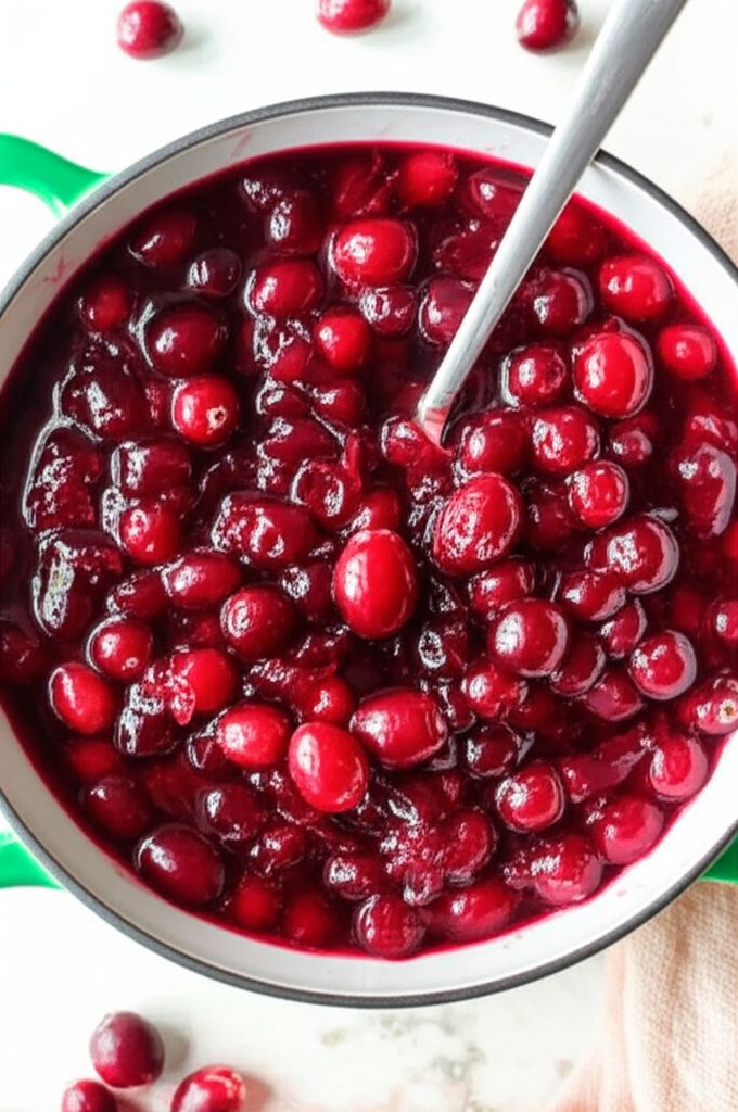 Cranberry Sauce with Orange Juice and Brown Sugar