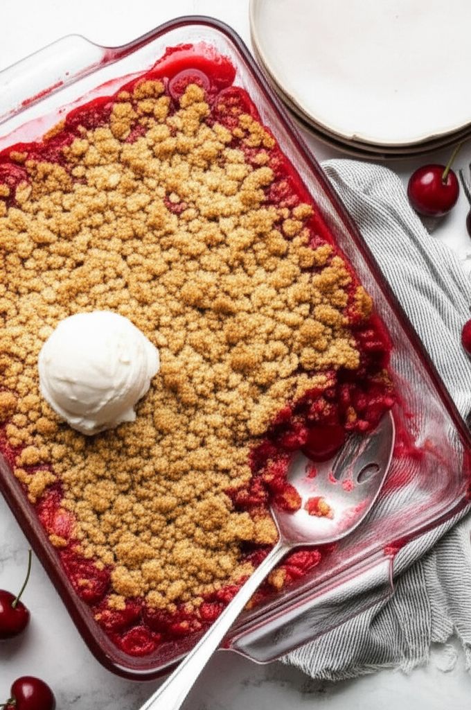 Fresh Cherry Crisp