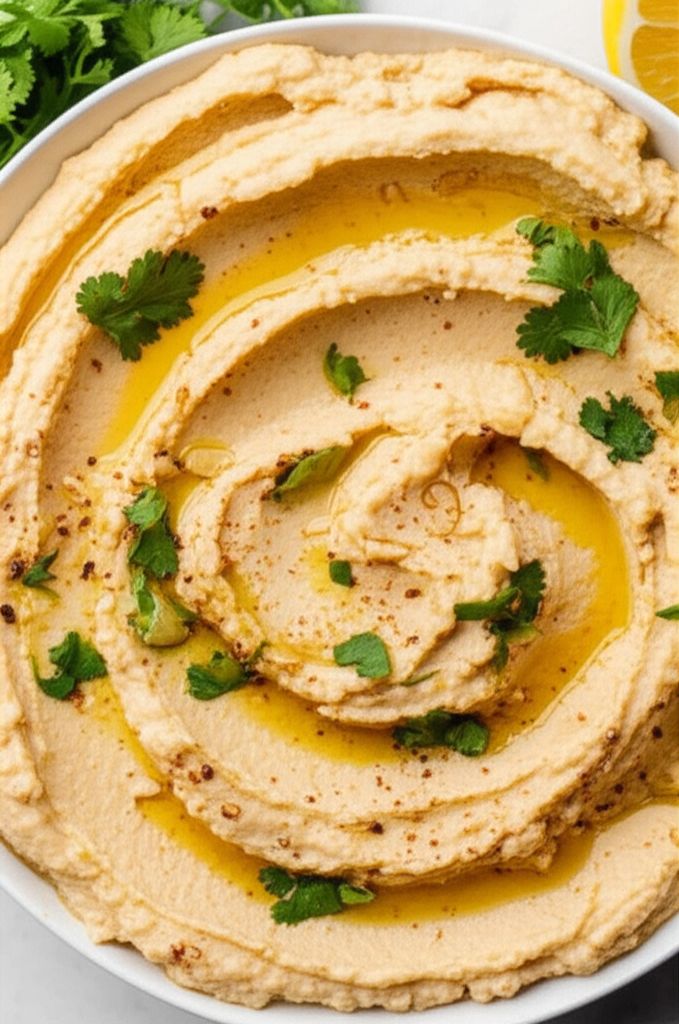 Garlic Parmesan Hummus