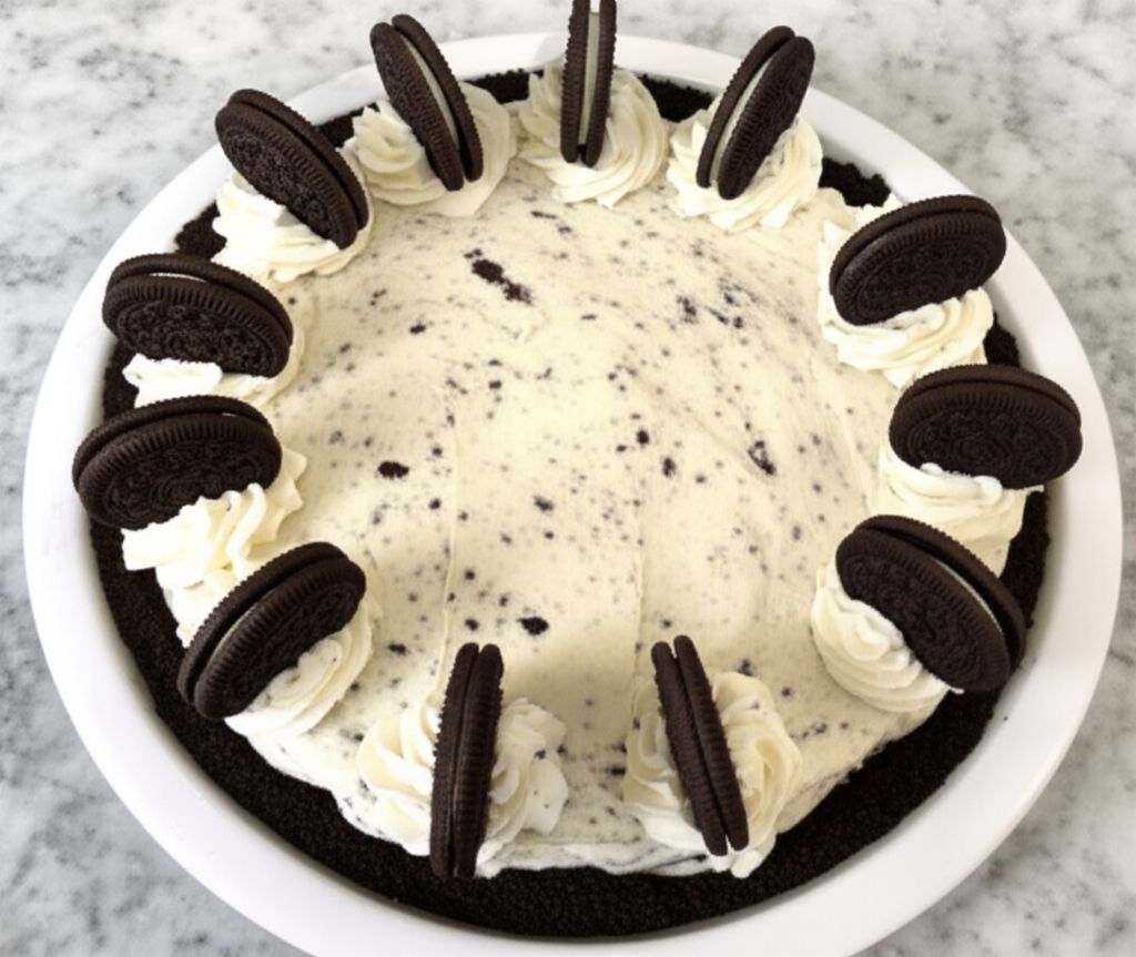Ice Cream Oreo Cookie Pie