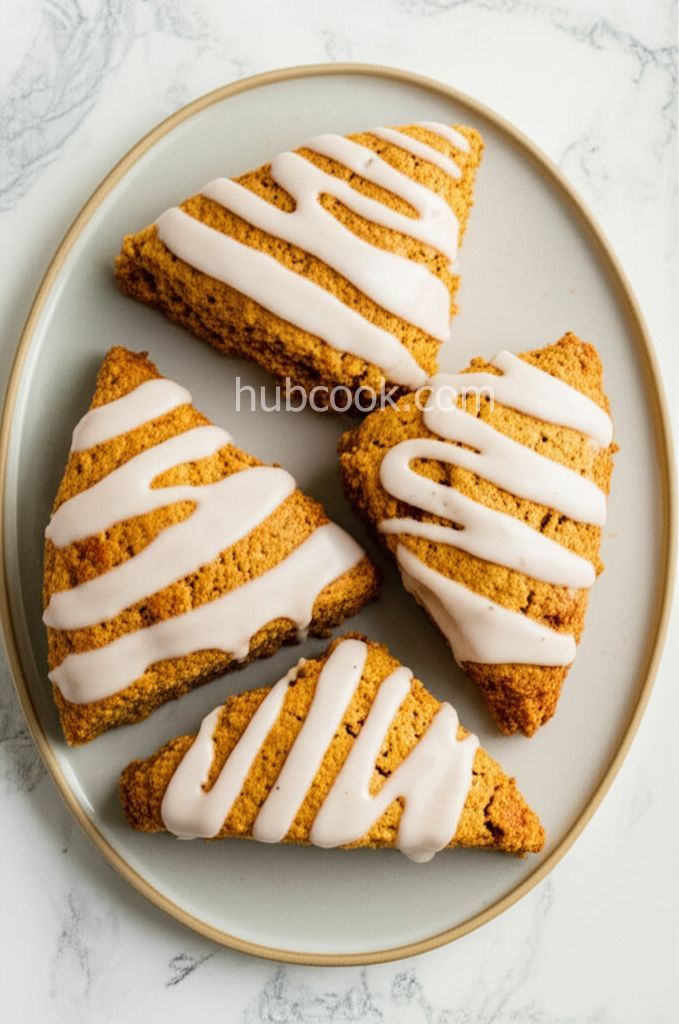 Iced Pumpkin Scones