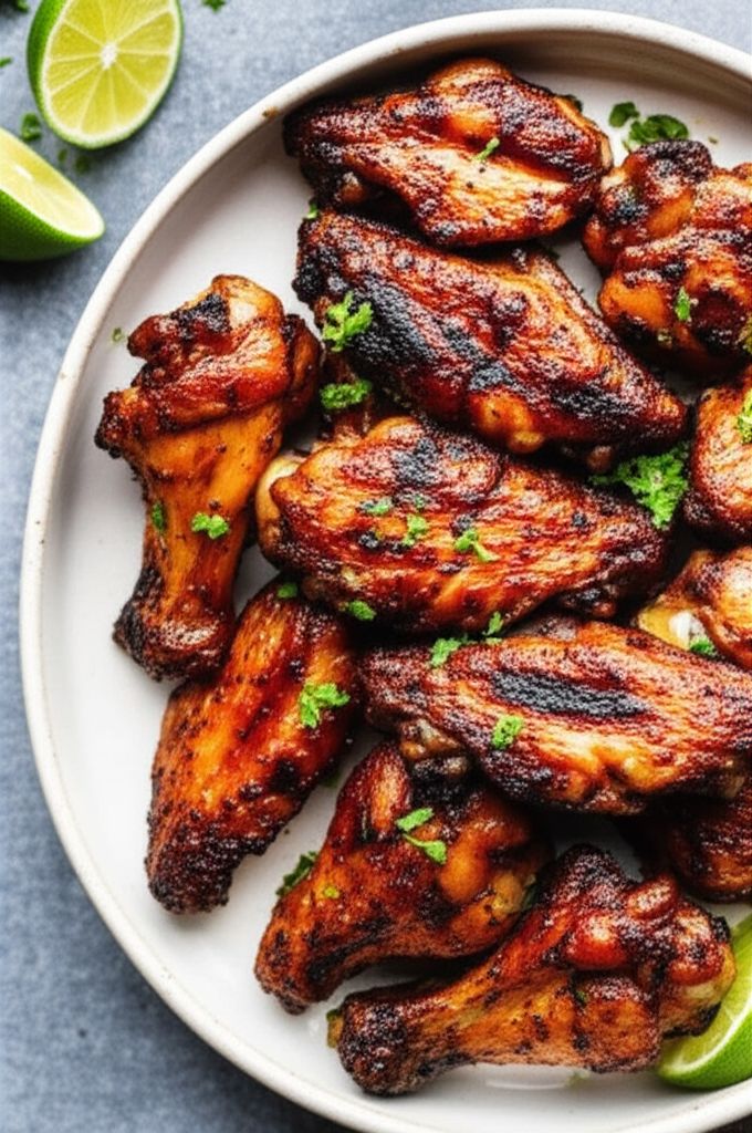 Jerk Grilled Chicken Wings