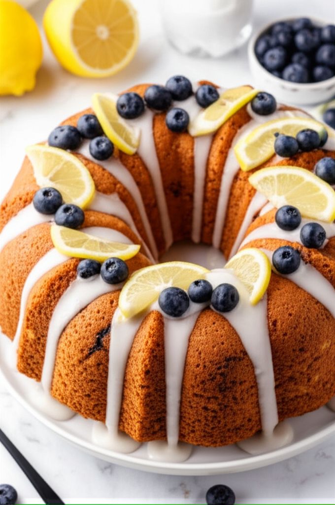 Lemon Blueberry Pound Cake