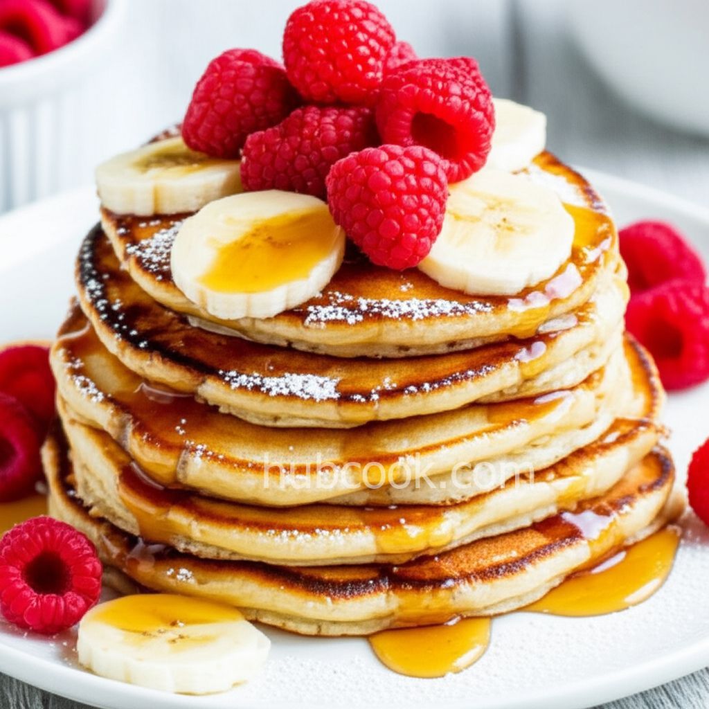 Light and Airy Peanut Butter Pancakes