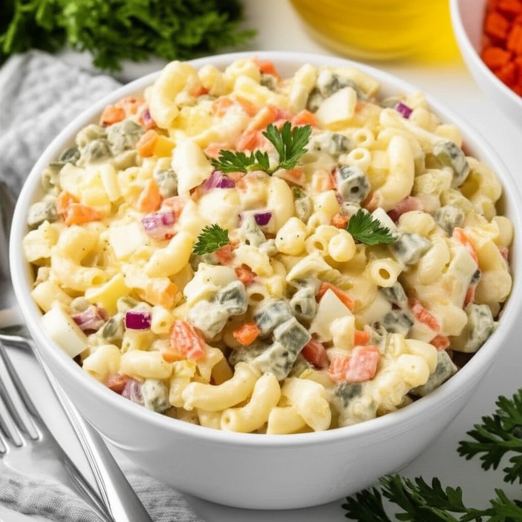 Macaroni Salad with Pickles