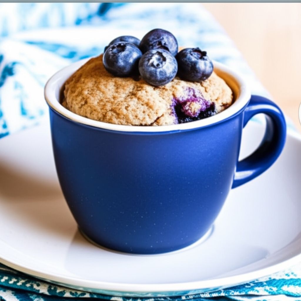 Microwave Blueberry Muffin in a Mug