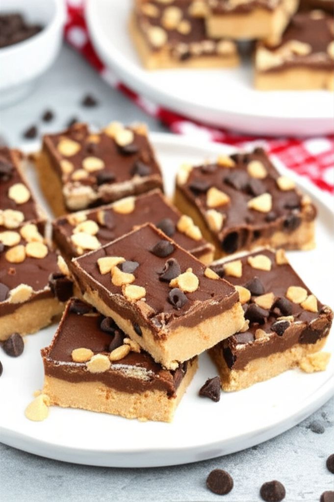 No Bake Toffee Fudge Bars