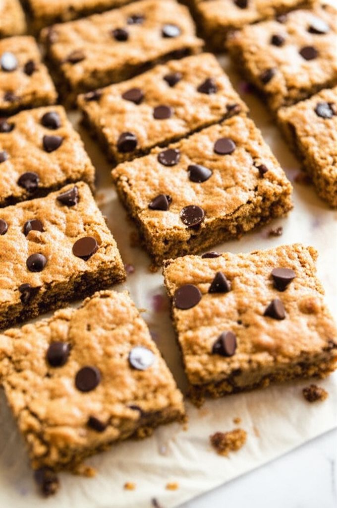 Oat and Chocolate Chip Bar Cookies